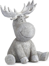 Roman Pudgy Moose 9.5 Inches Height Garden Figurine