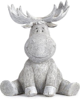 Roman Pudgy Moose 9.5 Inches Height Garden Figurine