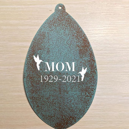 ASTARIN Personalized Wind Chimes for Outside Deep Tone,Customized Windchime Outdoors, Chimes for Outdoors,Sympathy Wind Chimes Memorial for Mom Dad，All Metal Wind Chime