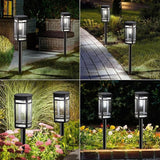 EXCMARK 8 Pack Solar Lights Outdoor Waterproof for Garden Pathway Walkway Driveway Yard Lawn Decorative Landscape Lighting. (Cool White Light, 8)