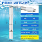 Replacement UV Bulb for Pond Filter, UV Clarifier Light for Green Water (8W 1 Pack)