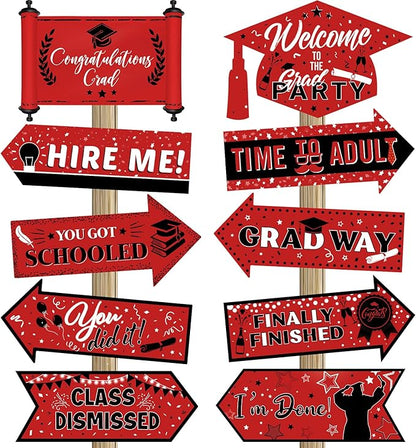 Camping Party Sign Camping Party Themed Directional Signs Camper Welcome Yard Outdoor Wall Sign Supplies Photo Props Backdrop Decoration Decor(Vibrant)
