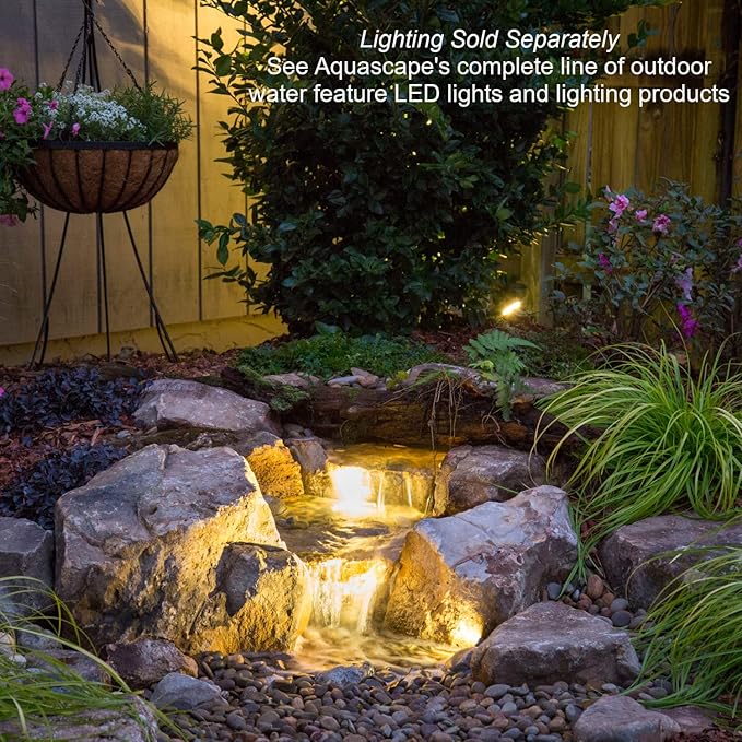 Aquascape Backyard Waterfall Fountain Kit for Landscape and Garden | 83013 Black