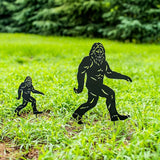 EZTZEN 15.8 inch Bigfoot Outdoor Decor Big Foot Sasquatch Gifts for Men/Dad/Women Metal Bigfoot Silhouette Statues for Yard Decor, Garden Decor, Yard Art, Forests, Yard Display, Lawn Decorations