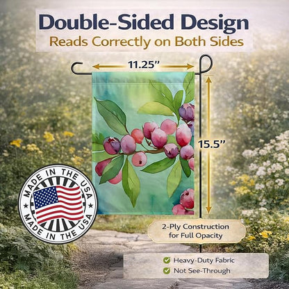 Caroline's Treasures Connecticut Mountain Laurels in Watercolor Garden Flag Mailbox Flag Decorative Yard Flag Banner Outside Patio Artwork Yard Flower Beds, Garden Size, Multicolor