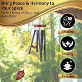 Wind Chimes for Outside – Memorial Wind Chimes 32" for Loss of Loved One with Leaf Spinner, Bereavement & Sympathy Gift, Soothing Tones, Bronze Finish
