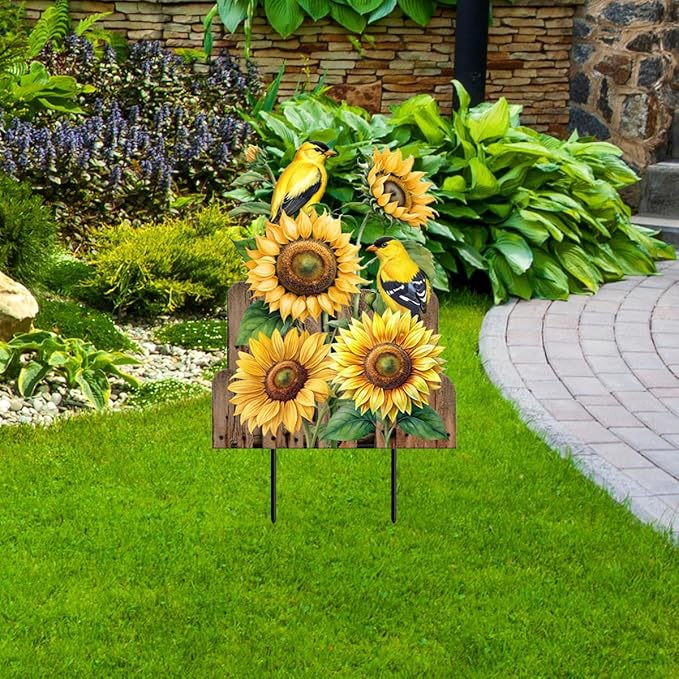 Briarwood Lane Goldfinch Gathering Metal Art