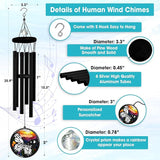 Personalized Butterfly Wind Chimes for Outside, Custom Crystal Your Wings were Ready But My Heart was Not Ornament, Sympathy Gifts for Loss of Loved One, Memorial Windchimes for Garden Décor
