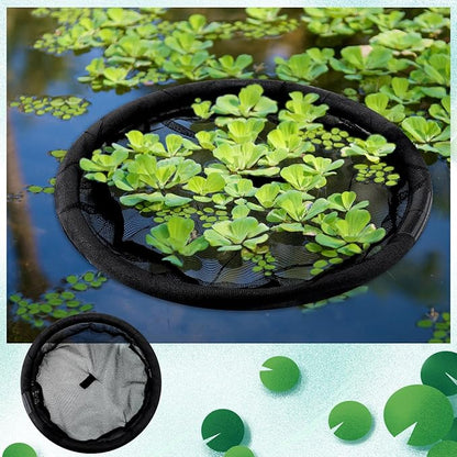 Diameter Fish Barrier Black Flora Round Floating Island Plant Protector for Your Home Pond Protects Fish