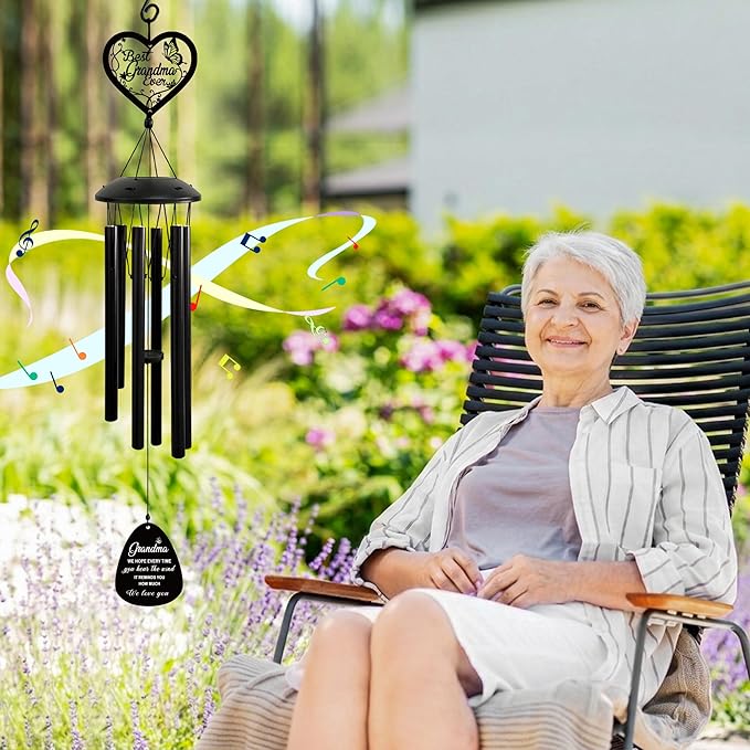 Wind Chime Gifts for Grandma for Grandma from Grandkids Grandma Birthday Gifts Outdoor Wind Chimes for Garden Yard Patio Porch Decor