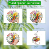 3D Flower Wind Spinner 10 Inch Garden Wind Spinners with Flower Designs for Yard Stainless Steel Flower Spinner with Unique Visual Effect Hanging Flower Wind Sculptures Garden Decor Gift