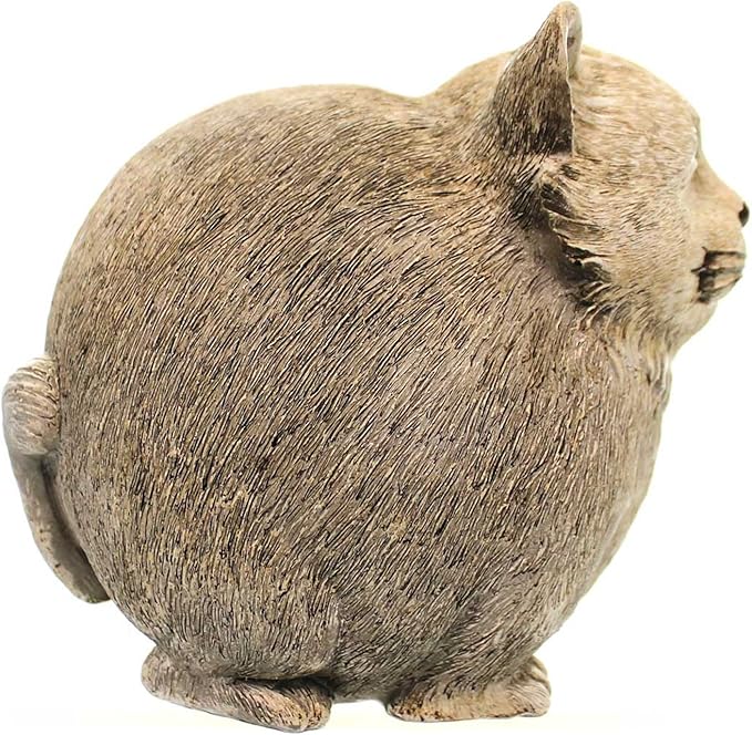 Roman Pudgy Pal Garden Figure, 75263, Standing Cat, 7.25 inches tall