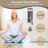TRILVIX Retirement Gift for Woman Men – 32" Wind Chimes with Happy Retirement Tag, Outdoor Decoration for Retirement Party, Cool Retirement Gifts for Teachers Coworkers Boss Nurses Colleague Friends