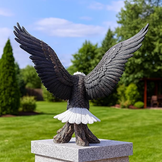 Huge Eagle Statue - 24.4 Inch Outdoor Eagle Statue for Garden, Outside,Yard Decoration