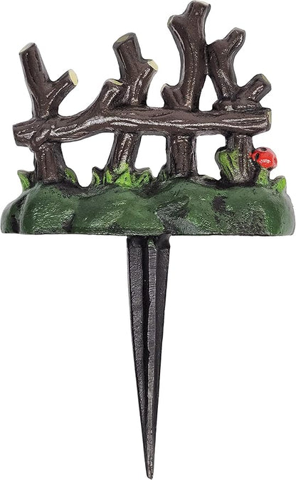 Lulu Decor, 100% Cast Iron Fairy Garden Fence Garden Decor Fairy Garden Accessories.