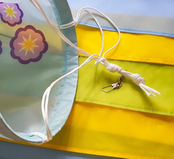 Madrona Brands Spring Wild Flowers Windsock for Outside 60 Inch | Durable Outdoor Decorative Hanging Wind Sock Flag | Patio, Yard, Garden