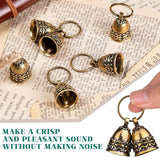 12PCS Copper Antique Small Brass Bells for Home Decor Wind Chimes, Bronze Jingle for Christmas Wedding Doors Dog Collar Decoration Keychain Crafts