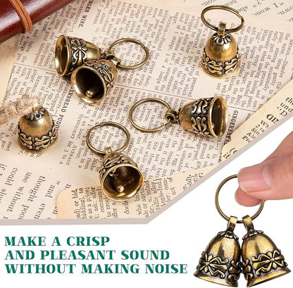 12PCS Copper Antique Small Brass Bells for Home Decor Wind Chimes, Bronze Jingle for Christmas Wedding Doors Dog Collar Decoration Keychain Crafts