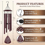 Birthday Gifts for Best Friends Women Men, 33.5" Wind Chimes for Best Friends Forever, BFF Bestie Birthday Gifts for Women Female, Long Distance Friendship Gift for Friend Soul Sister