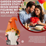 Solar Sunflower Gnome Statue Light, Ideal for Yard, Patio, Lawn and Garden Decor, for Women and Mom