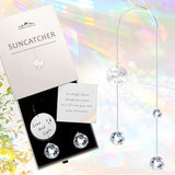 Crystal Suncatcher Rainbow Maker for Windows, Hanging Prism Sun Catcher Creates Stunning Colorful Rainbows, Perfect Home Garden Patio Indoor Outdoor Decor, Gifts for Mom Women