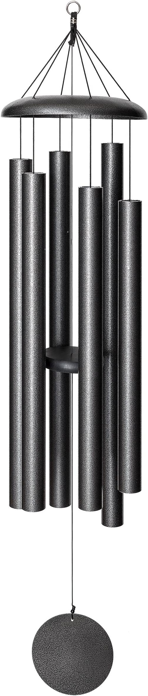 Corinthian Bells by Wind River - 60 inch Silver Vein Wind Chime for Patio, Backyard, Garden, and Outdoor Decor (Aluminum Chime) Made in The USA