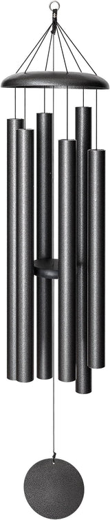 Corinthian Bells by Wind River - 60 inch Silver Vein Wind Chime for Patio, Backyard, Garden, and Outdoor Decor (Aluminum Chime) Made in The USA
