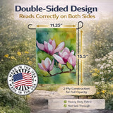 Caroline's Treasures Mississippi Magnolia in Watercolor Garden Flag Mailbox Flag Decorative Yard Flag Banner Outside Patio Artwork Yard Flower Beds, Garden Size, Multicolor
