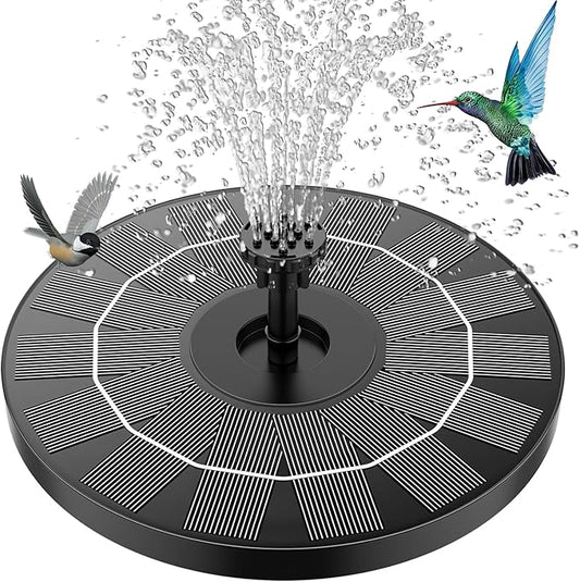 3.5W Solar Fountain for Bird Bath, Solar Water Fountain with Multiple Nozzles, 2026 New Solar Water Pump for Garden, Pond, Pool, Fish Tank and Outdoor