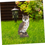 Resin Owl Garden Decor Outdoor Landscaping Sculpture for Courtyard Creative Animal Figurine Nature Theme for Garden Decoration
