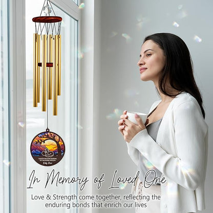 Personalized Baby Memorial Crystal Wind Chimes Custom Name Suncatcher Sympathy Ornament Keepsake Boy Girl Stillbirth Passed Away Condolence Gifts for Infant Loss Mothers Friend Daily Healing Remember