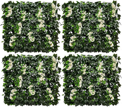 Artificial Expandable Ivy Privacy Fence Screen,Adjustable Size,Dense Leaf Panel,Perfect for Balcony,Garden,Fence Cover and Green Wall Decoration