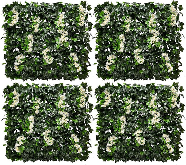 Artificial Expandable Ivy Privacy Fence Screen,Adjustable Size,Dense Leaf Panel,Perfect for Balcony,Garden,Fence Cover and Green Wall Decoration