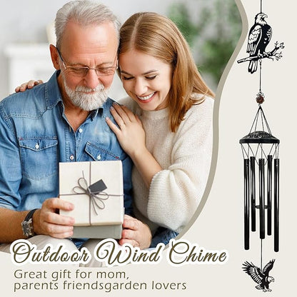 Memorial Wind Chimes Outdoor Decor - 40" Bald Eagle Large Wind Chimes for Outside Deep Tone,Memorial Windchimes for Backyard Balcony Porch Home Decor,Best Gifts for Women/Men Friend Birthday Holiday