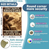 Long Range Shooting It's Like Golf But For Men Home Decor Retro Metal Tin Sign 8x12 inch