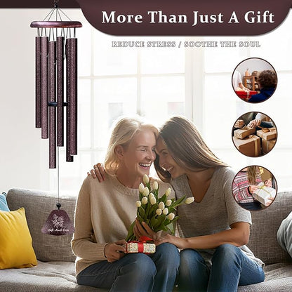 Mothers Day Aunt Gifts, Best Auntie Ever 32" Wind Chimes, Aunt Birthday Gifts, Best Auntie Gift Ideas from Niece, Cool for Aunts, Funny Aunties Windchimes from Nephew