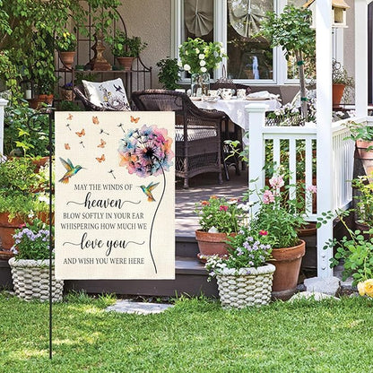 AVOIN colorlife Memorial Garden Flag 12x18 Inch Double Sided Outside, Inspirational Quote Remembrance Memorial Day Gravesite Yard Outdoor Decoration