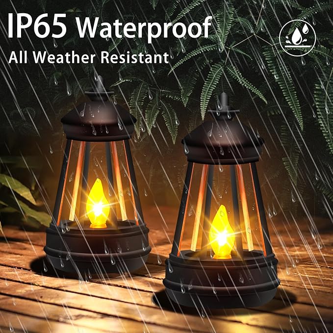 Mini Solar Lantern Lights Replacement for Outdoor Statue, Small Hanging Lantern Replacement, Waterproof Garden Decor Outdoor Lighting Decorative Lights for Yard Patio Lighting, Warm White, 1 Pack