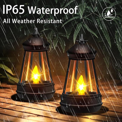 Mini Solar Lantern Lights Replacement for Outdoor Statue, Small Hanging Lantern Replacement, Waterproof Garden Decor Outdoor Lighting Decorative Lights for Yard Patio Lighting, Warm White, 1 Pack