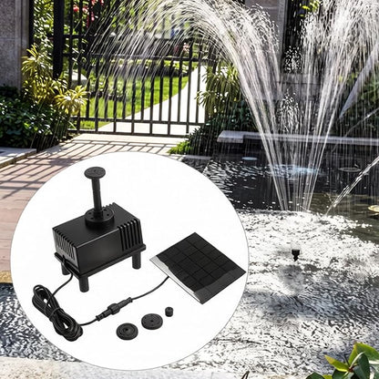 Solar Powered Water Fountain with Multiple Spray Heads, Solar Water Pump for Bird Bath, Garden Pond, Patio & Outdoor Decoration, Pump