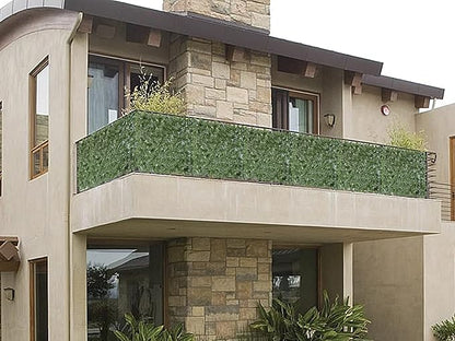 Bybeton Artificial Ivy Privacy Fence Screen - 60" X 120" UV-Anti Fake Leaves Vines - Patio Balcony Privacy, Garden, Backyard Greenery Wall Decor