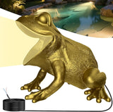 6W Brass Pond Light LED Underwater, 12V Low Voltage Frog Underwater Pond Light 2700K, IP68 Waterproof Submersible Ponds Lights for Outdoor Ponds Fountain Waterfall Water Feature, 26ft, 1 Pack