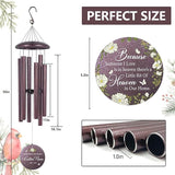 Memorial Wind Chimes Personalized, Memorial Gifts for Loss of Loved One Mother Father, Sympathy Wind Chime for Bereavement Remembrance Condolences