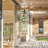 H&D HYALINE & DORA Crystal Suncatchers for Window Hanging Gold-Plated Sun Catcher for Indoor Outdoor and Party Decor Light Catcher with Gift Box (19inch, Green)