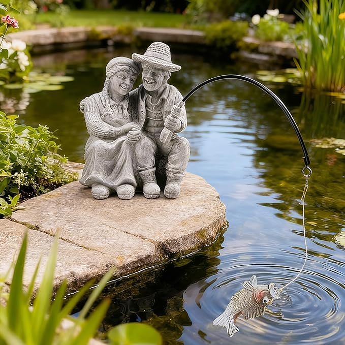 Teaeeno Couple Decor Outdoor, The Top Choice for Garden/Patio Decor,Gift for Valentine, Wedding for Husband and Wife, Farmhouse Decor