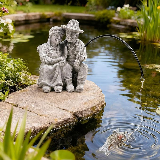 Teaeeno Couple Decor Outdoor, The Top Choice for Garden/Patio Decor,Gift for Valentine, Wedding for Husband and Wife, Farmhouse Decor