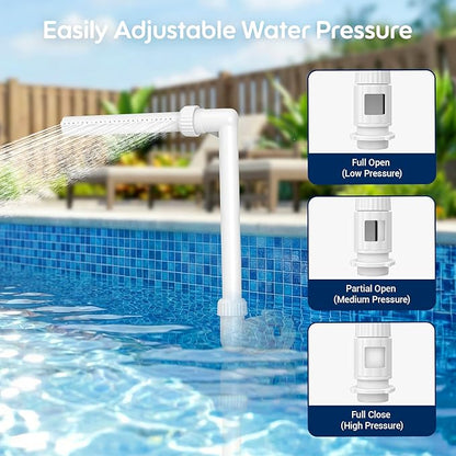 Pool Fountain for Inground Swimming Pool, Adjustable Pool Water Sprinkler, Fits Most 1.5" Return Jets, Pools Swimming Cooling & Decor Relaxation