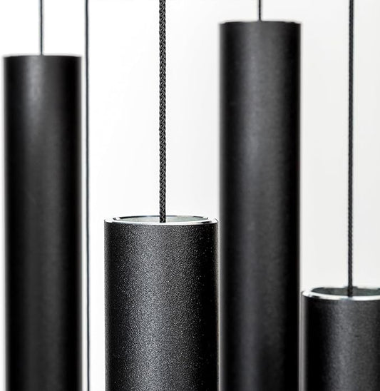 Corinthian Bells by Wind River - 56 inch Black Wind Chime for Patio, Backyard, Garden, and Outdoor Decor (Aluminum Chime) Made in The USA