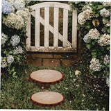 BESPORTBLE 1pcs Outdoor Wooden Garden Pathway Paver Stepping Slice for Landscaping Lawn Walkway Decoration Elegant Garden Supplies
