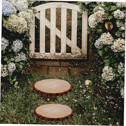 BESPORTBLE 1pcs Outdoor Wooden Garden Pathway Paver Stepping Slice for Landscaping Lawn Walkway Decoration Elegant Garden Supplies